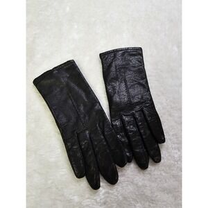 Vintage Fownes Brown Leather‎ Gloves Womens Size 7 1/2